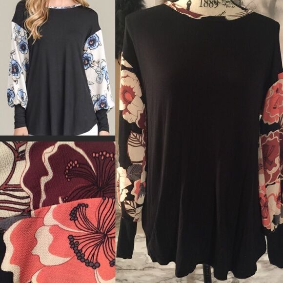 Mai Soli Super Soft Tee/Blouse  with puffed sleeve - Picture 1 of 8